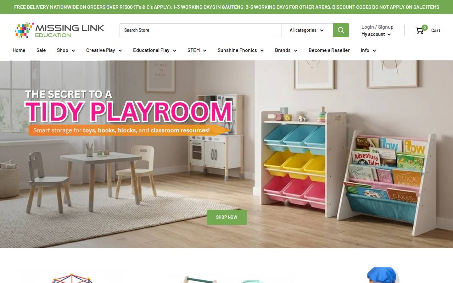 mle.co.za homepage screenshot