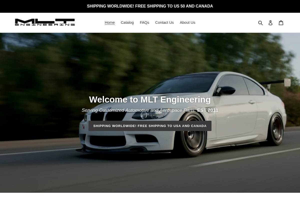 mltengineering-design.com homepage screenshot