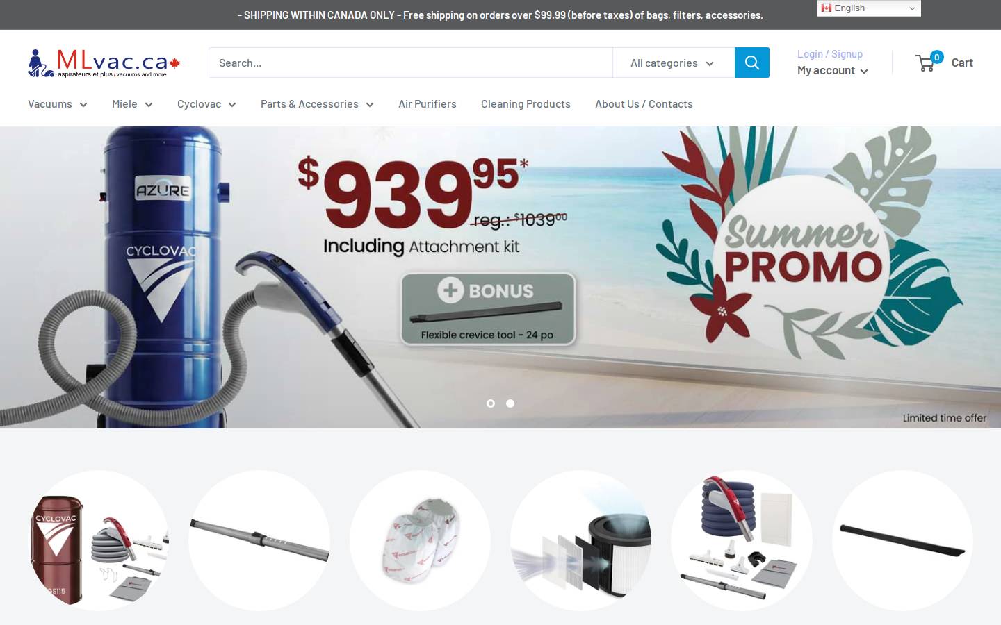 mlvac.ca homepage screenshot