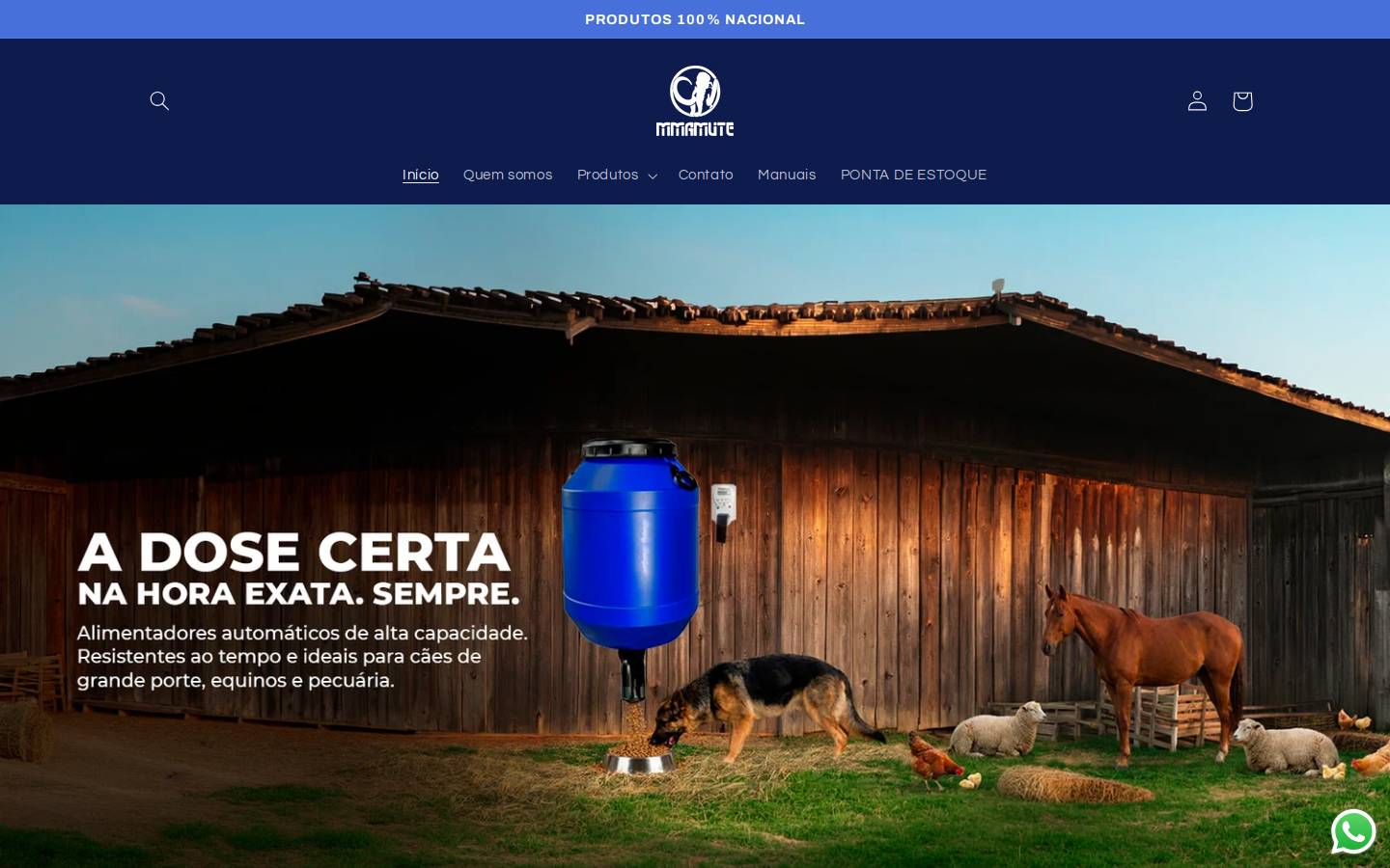 mmamute.com.br homepage screenshot
