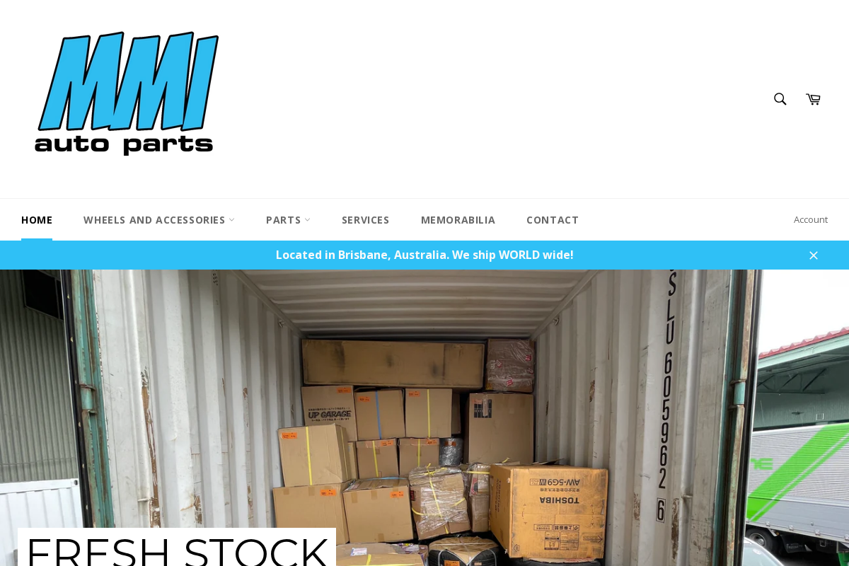 MMI Auto Parts homepage screenshot