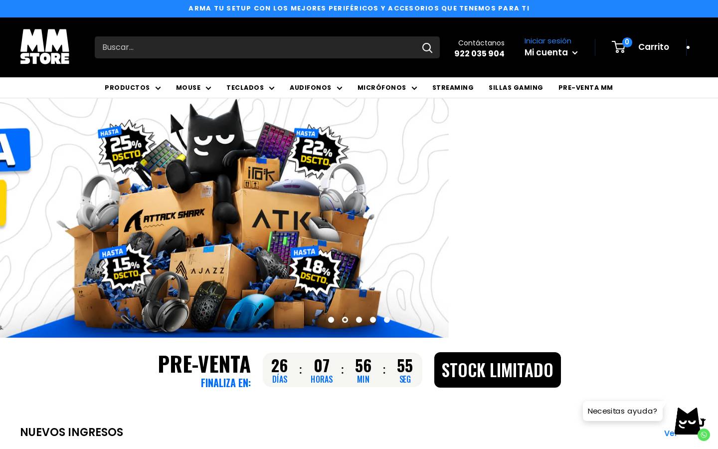 mmstoreperu.com homepage screenshot