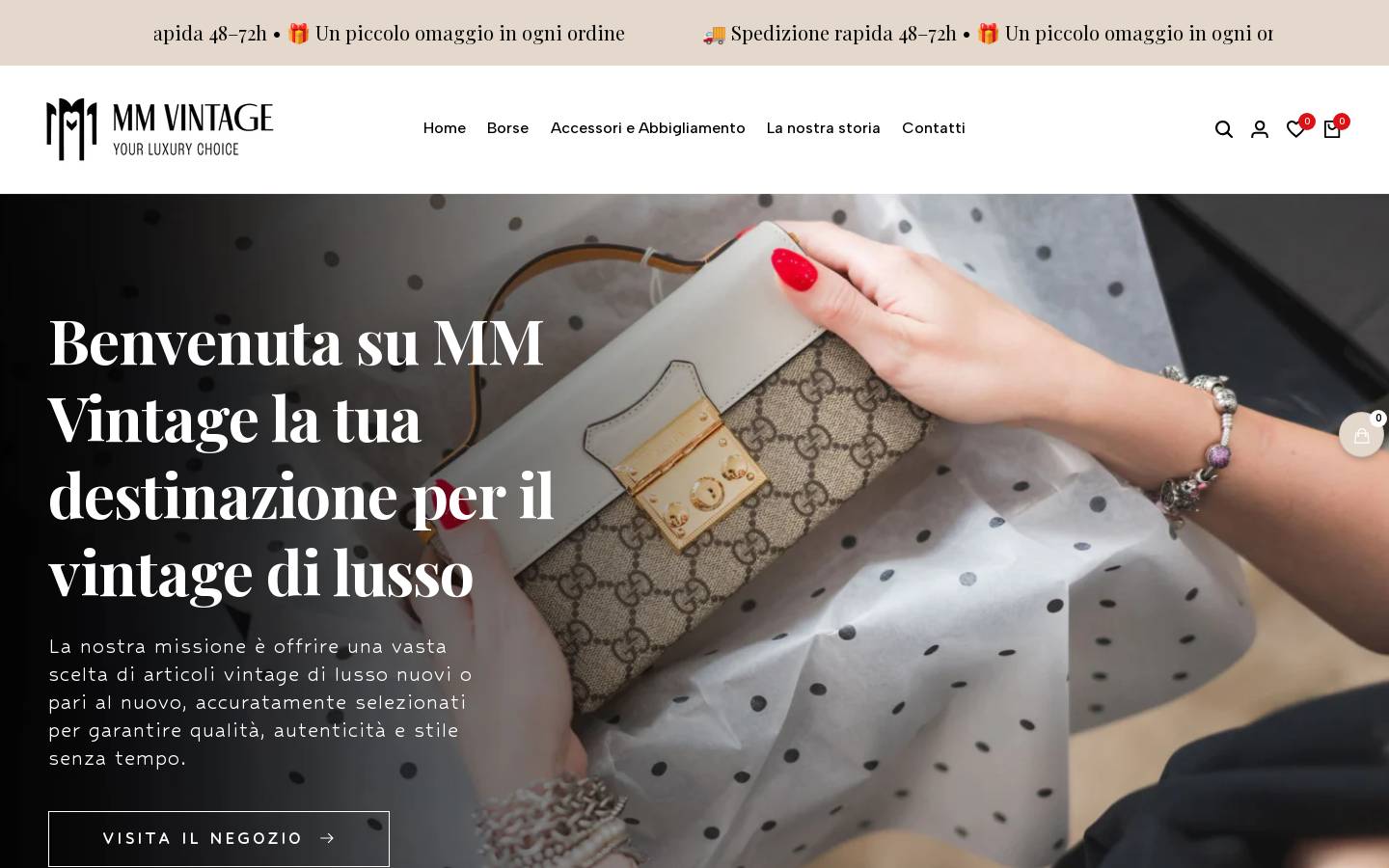 MM Vintage SRLS homepage screenshot