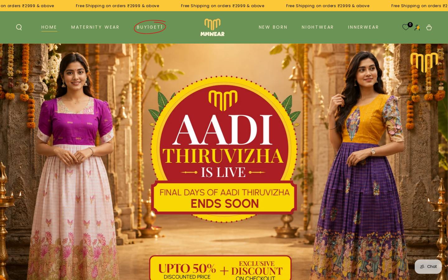 mmwearment.com homepage screenshot