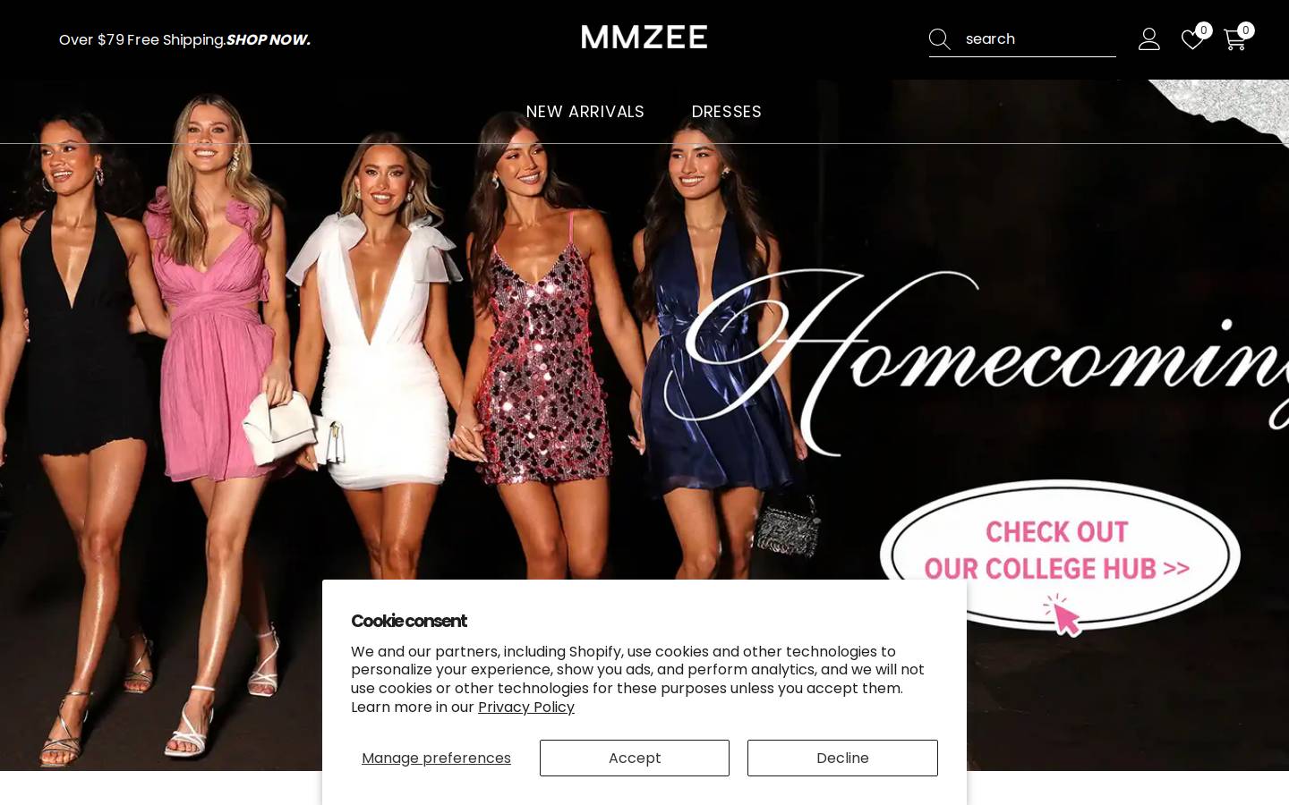 mmzee.com homepage screenshot