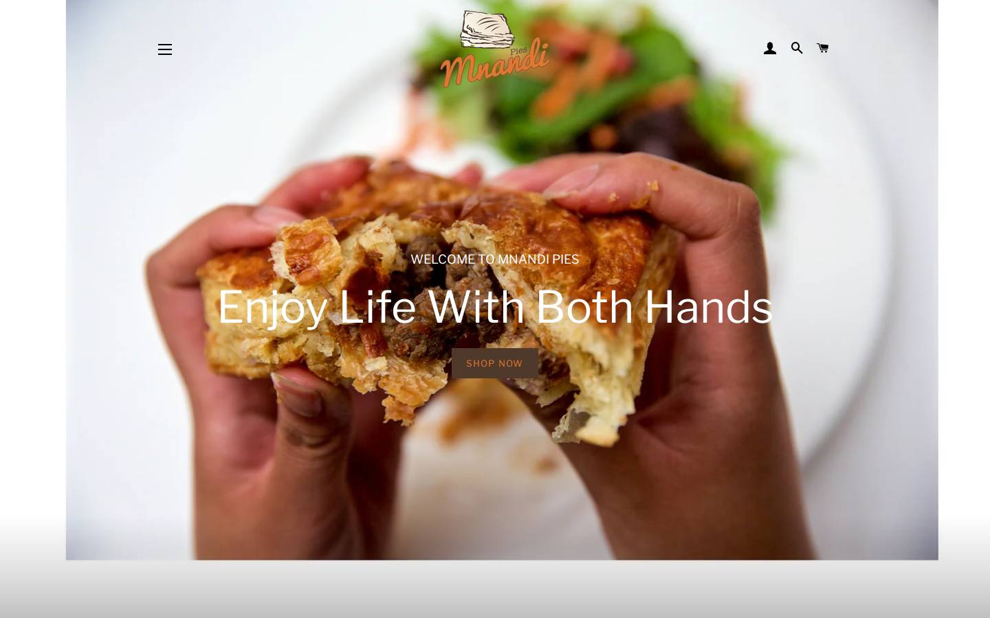mnandipies.com homepage screenshot