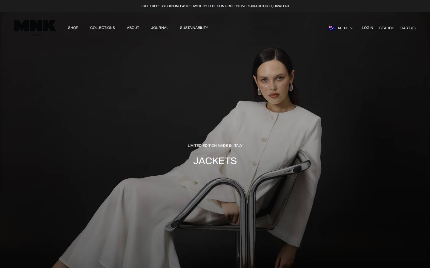 mnkatelier.co homepage screenshot