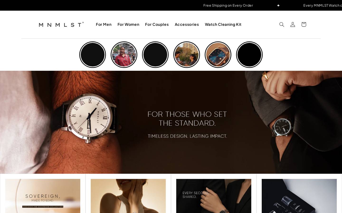 mnmlst.in homepage screenshot