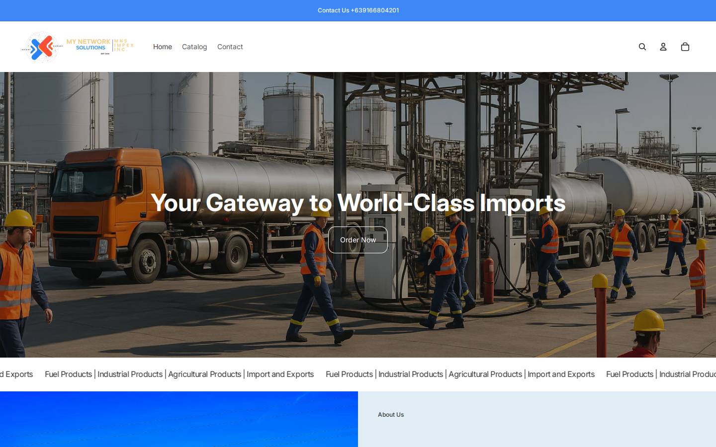 mnsimpex.com homepage screenshot