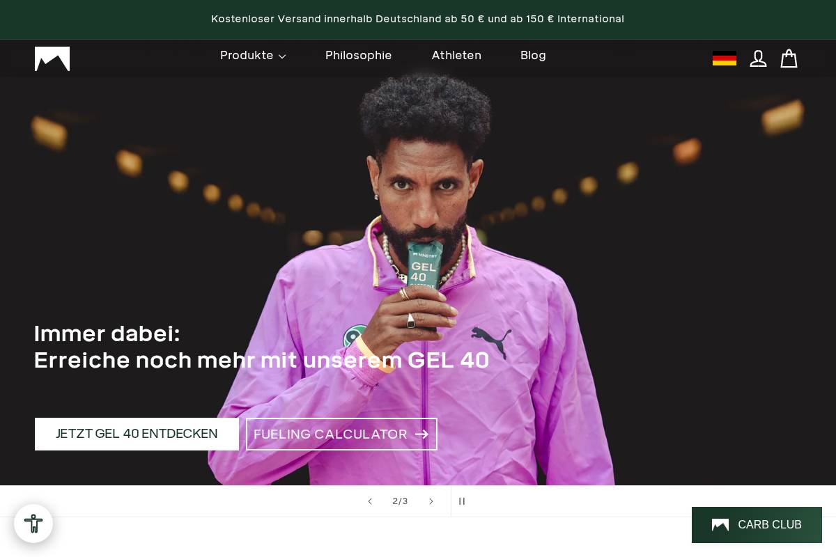 MNSTRY homepage screenshot