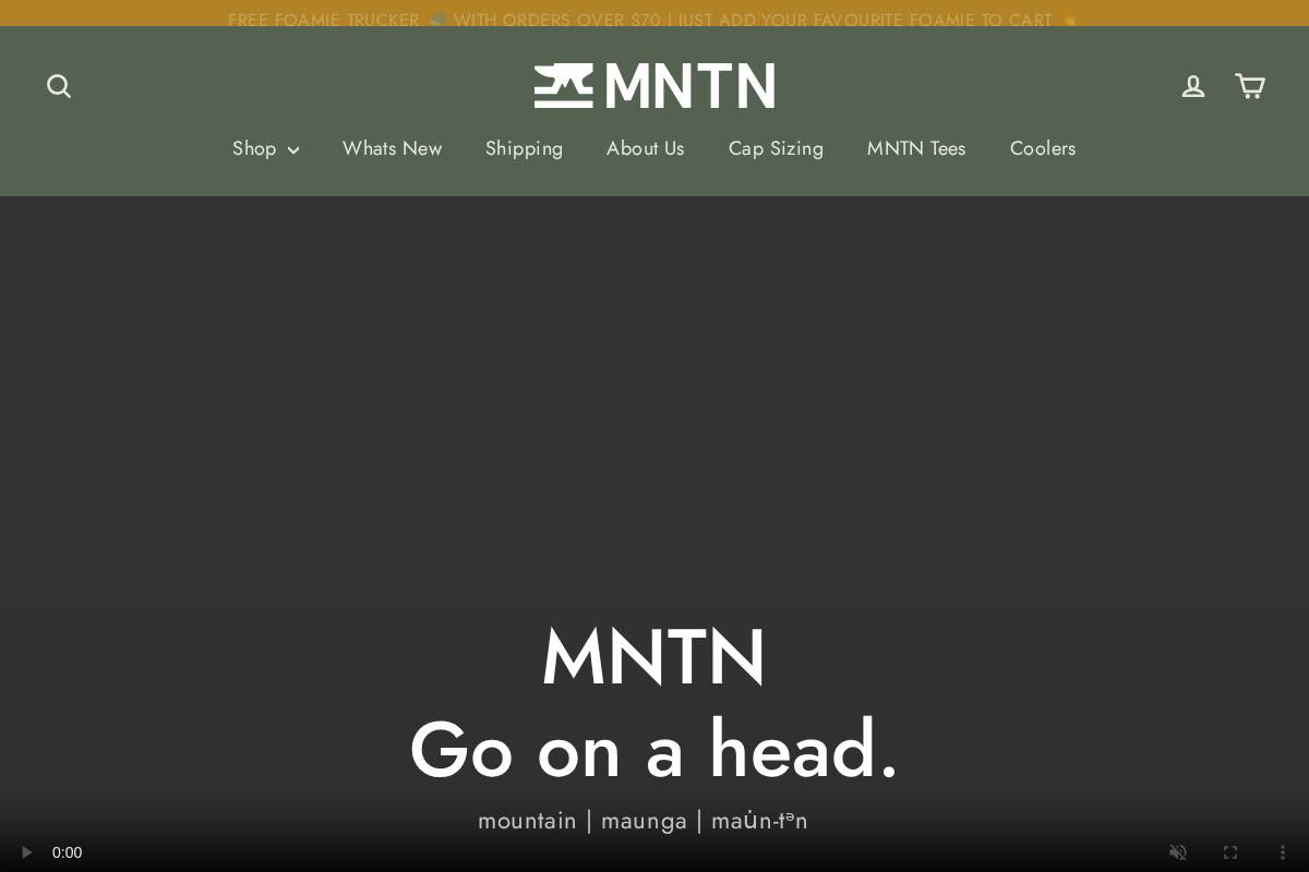 mntn.co.nz homepage screenshot