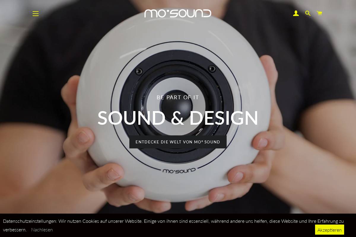 mo-sound.store homepage screenshot