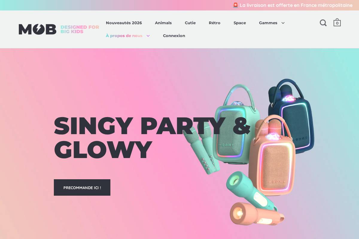 mob.paris homepage screenshot