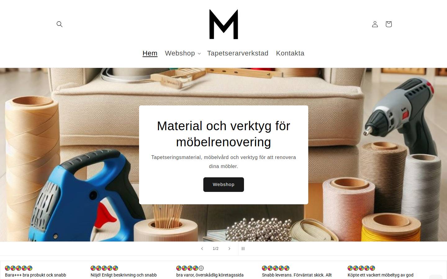mobelstudion.se homepage screenshot