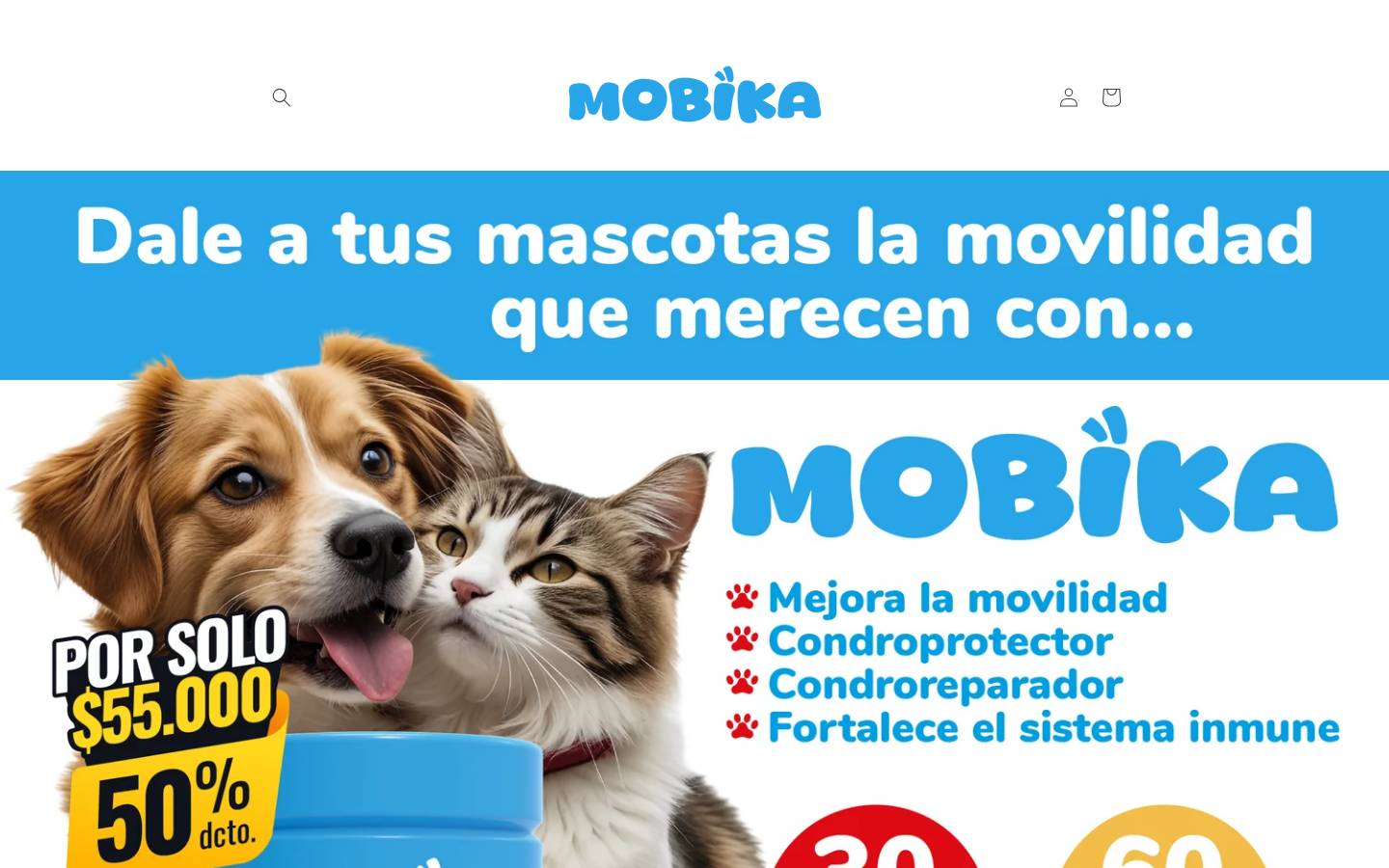 mobika.co homepage screenshot