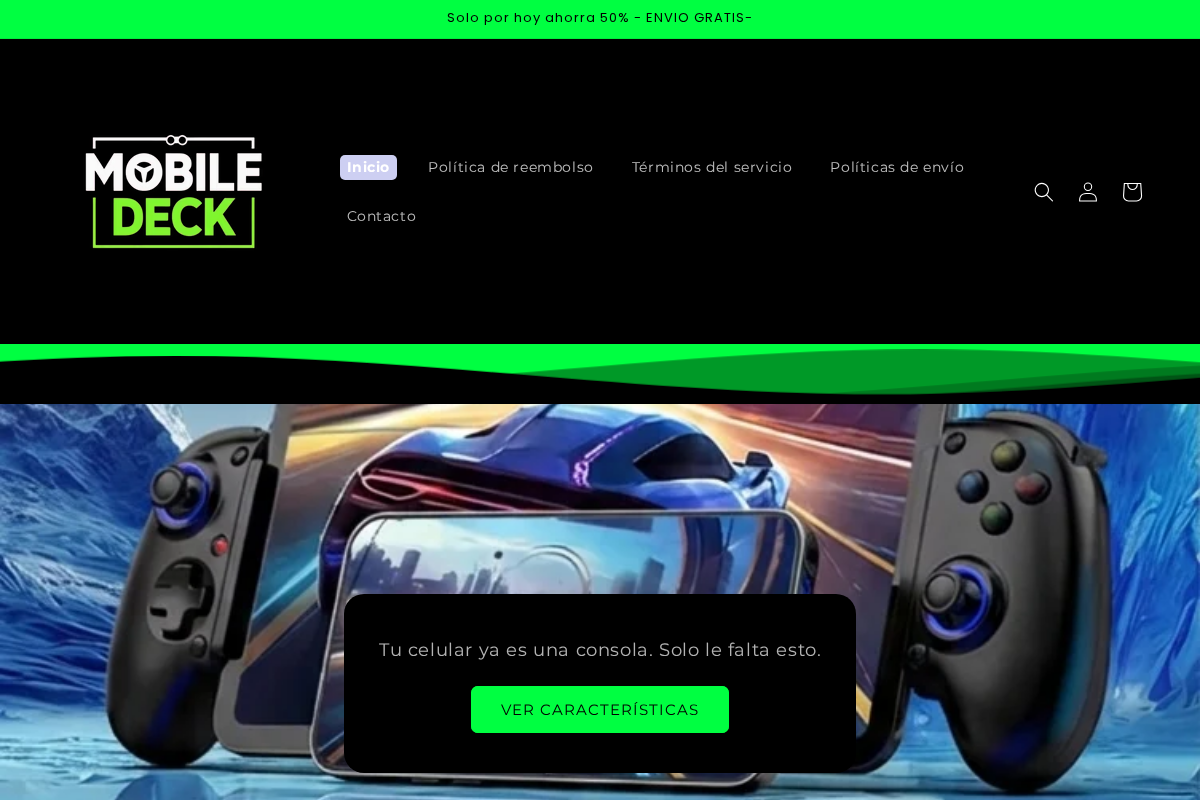 mobiledeck.store homepage screenshot
