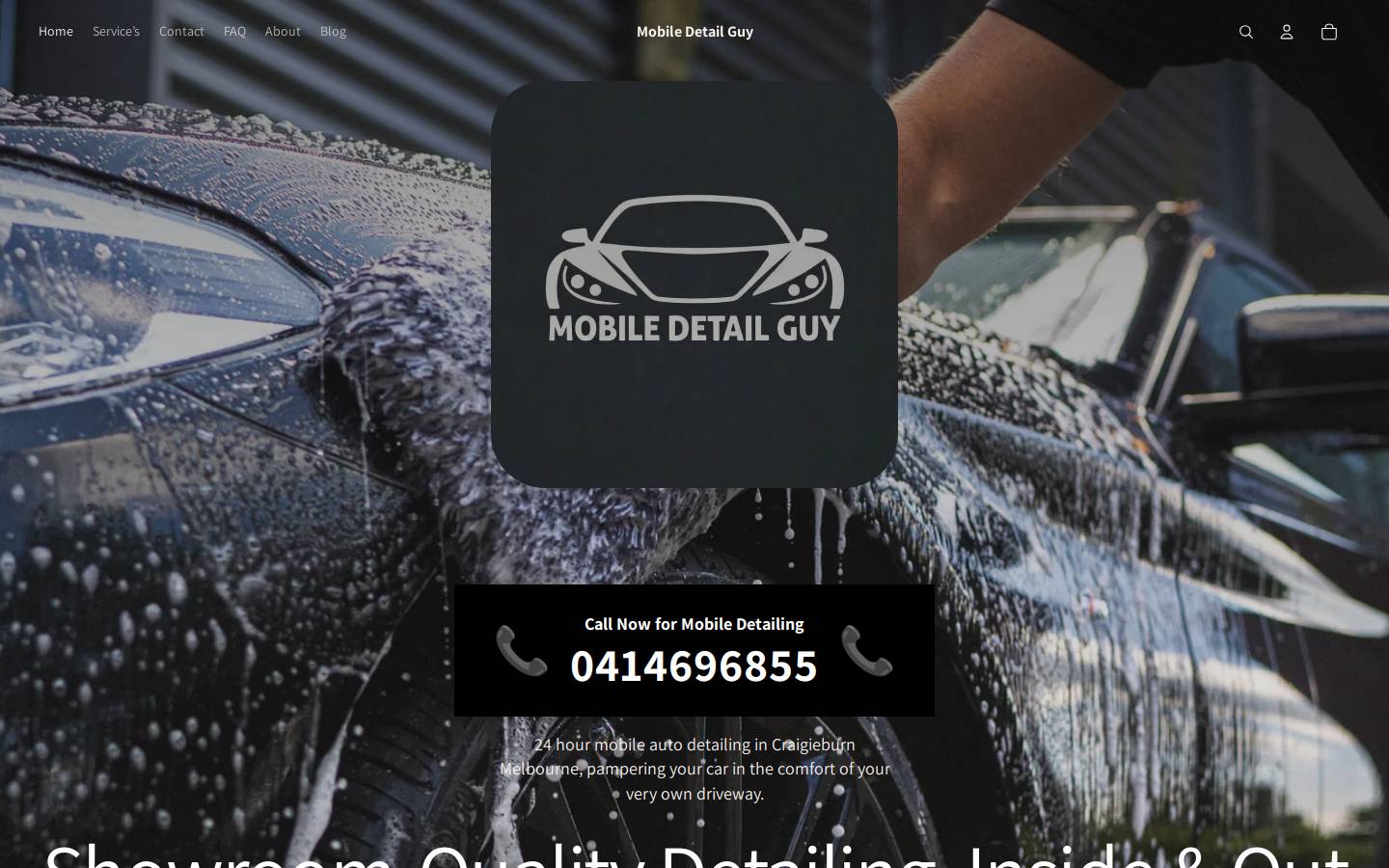 mobiledetailguy.com.au homepage screenshot