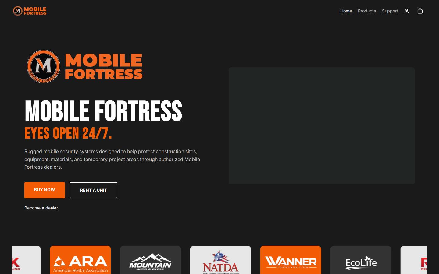 mobilefortressusa.com homepage screenshot