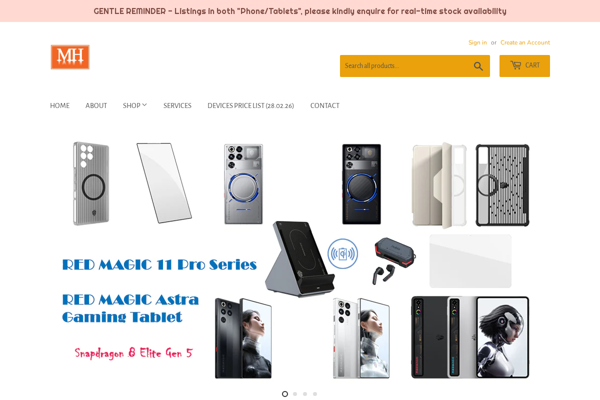 mobilehardware.sg homepage screenshot