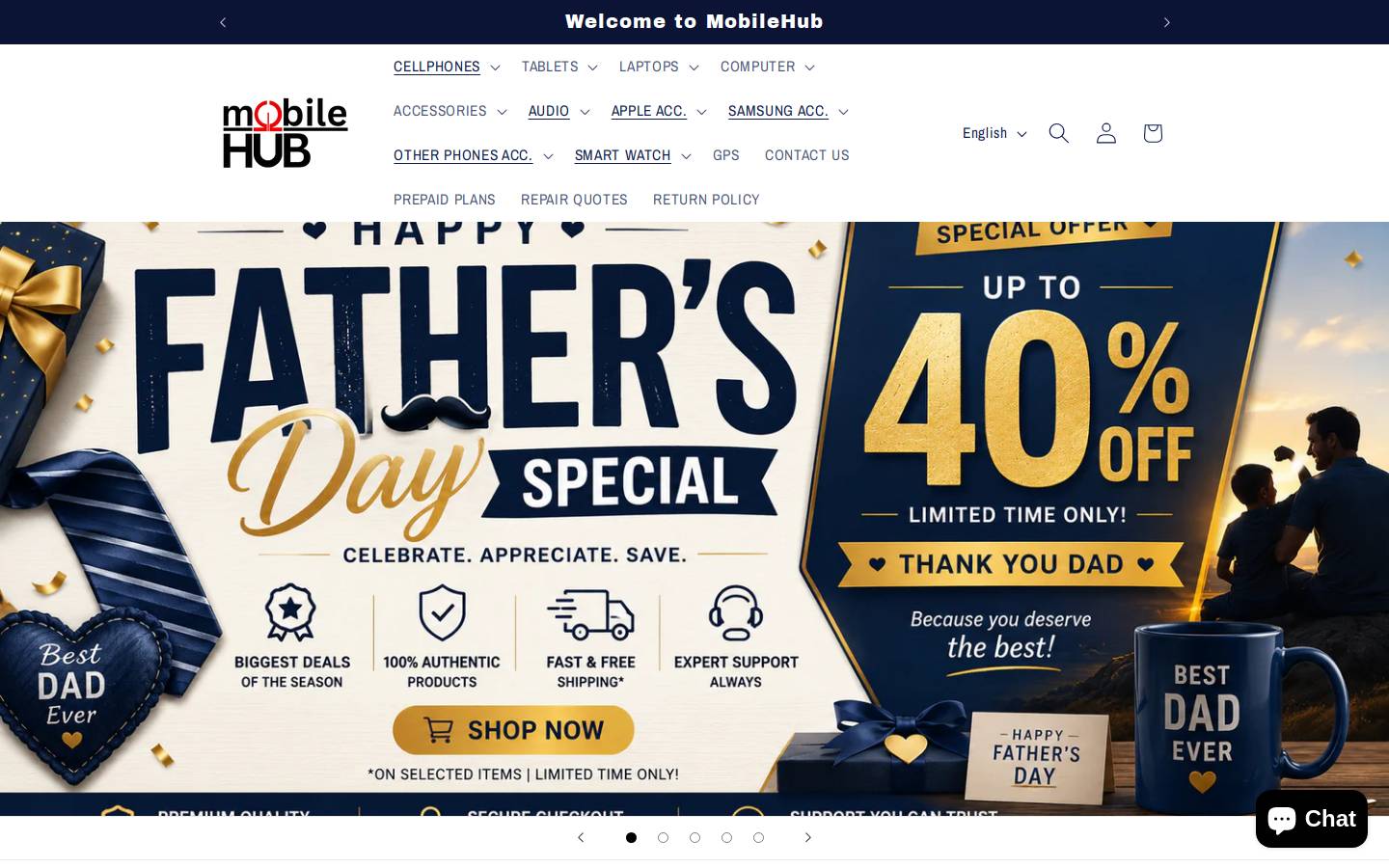mobilehub.ca homepage screenshot
