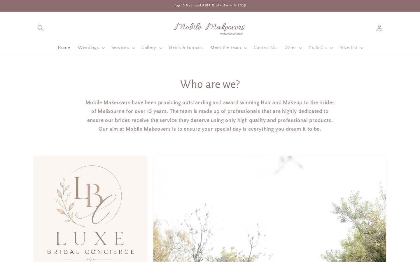 mobilemakeovershairandmakeup.com homepage screenshot