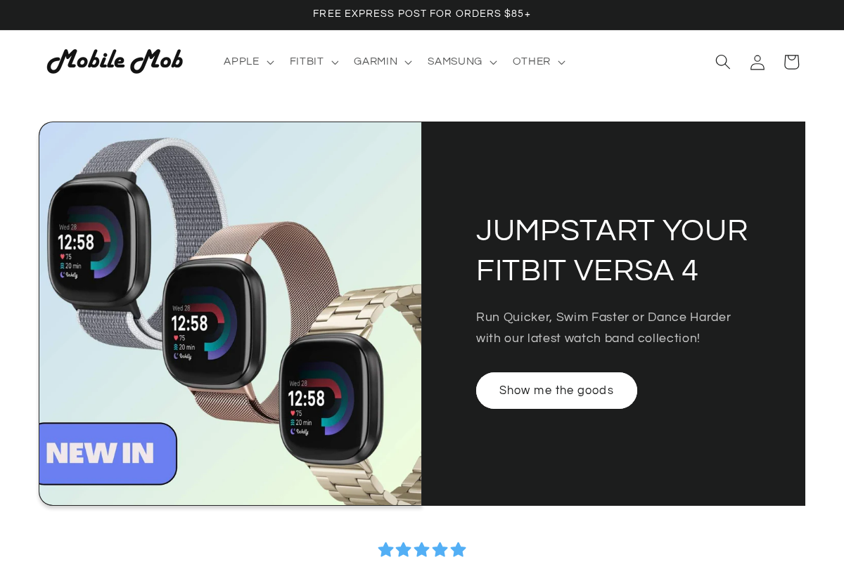 Mobilemob homepage screenshot