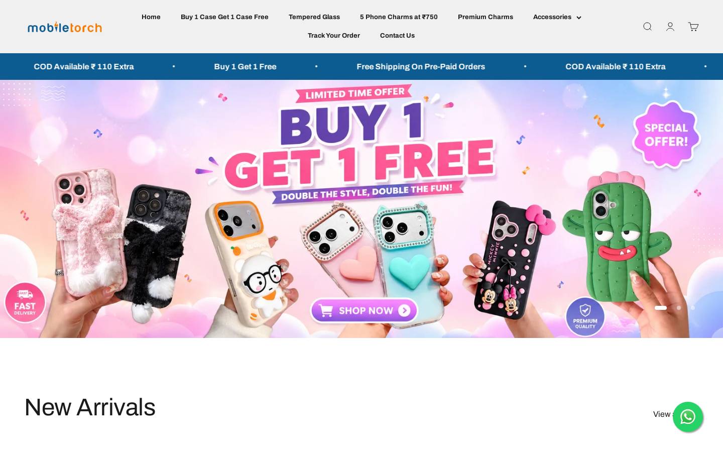 mobiletorch.in homepage screenshot