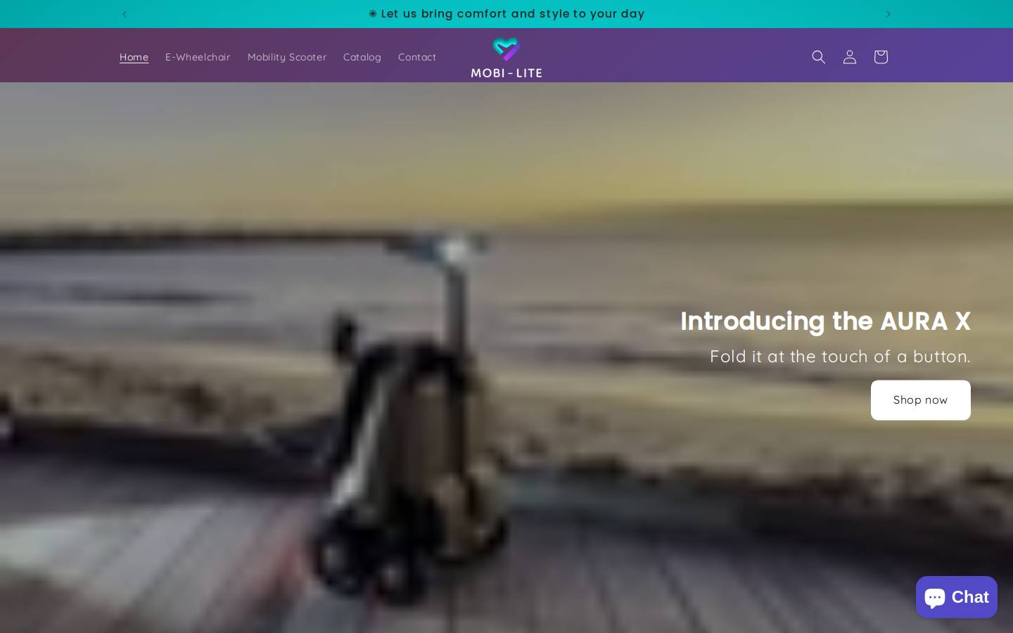 mobilite.com.au homepage screenshot