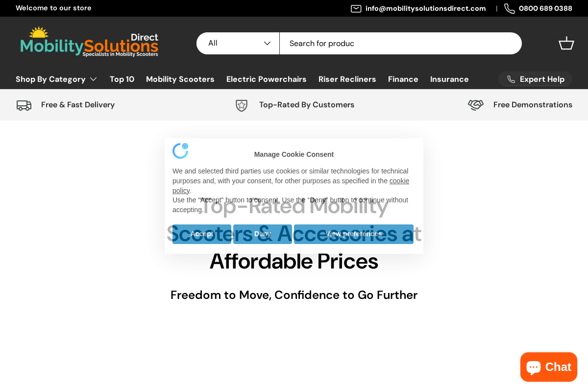 mobilitysolutionsdirect.com homepage screenshot