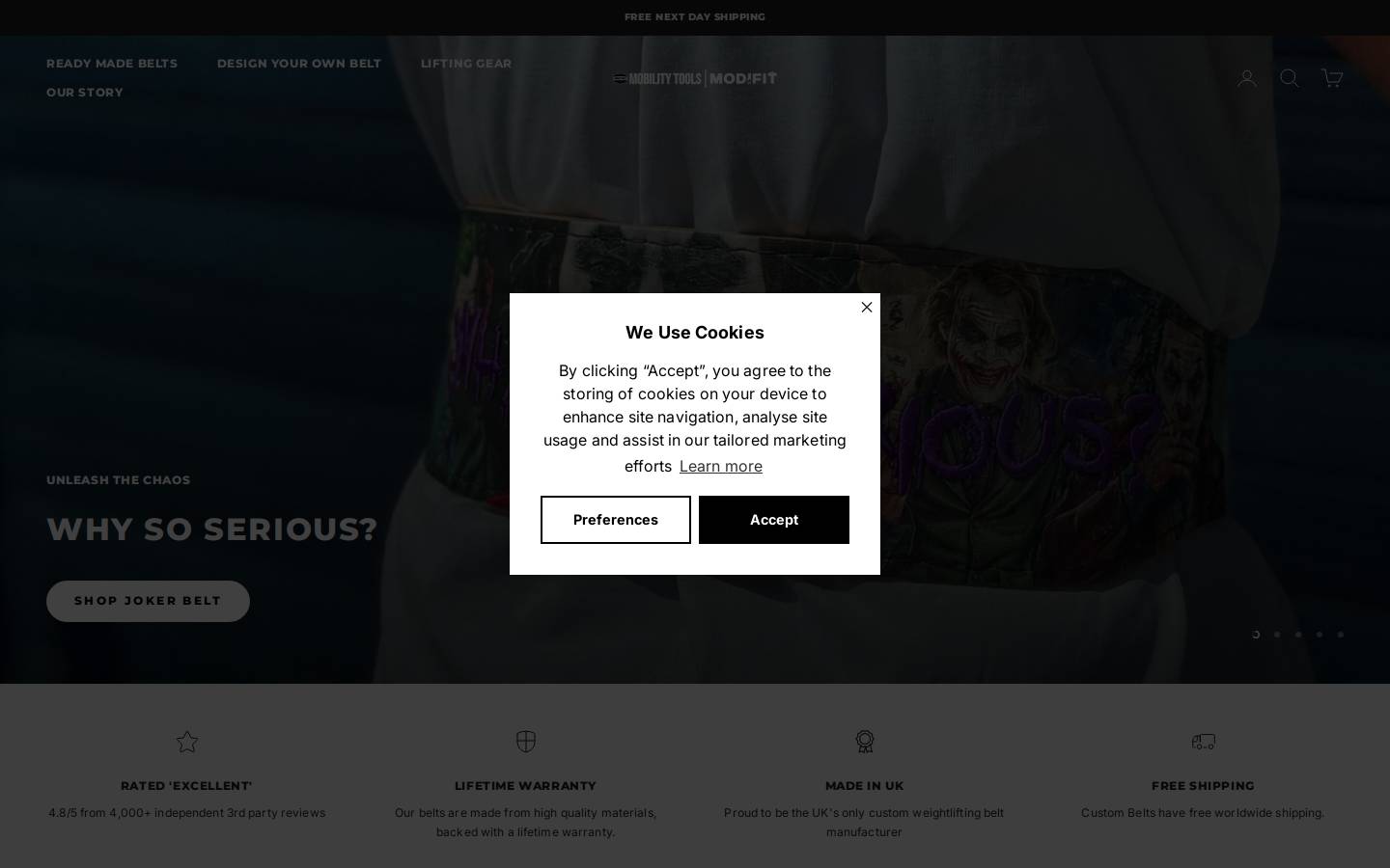 Mobility Tools homepage screenshot