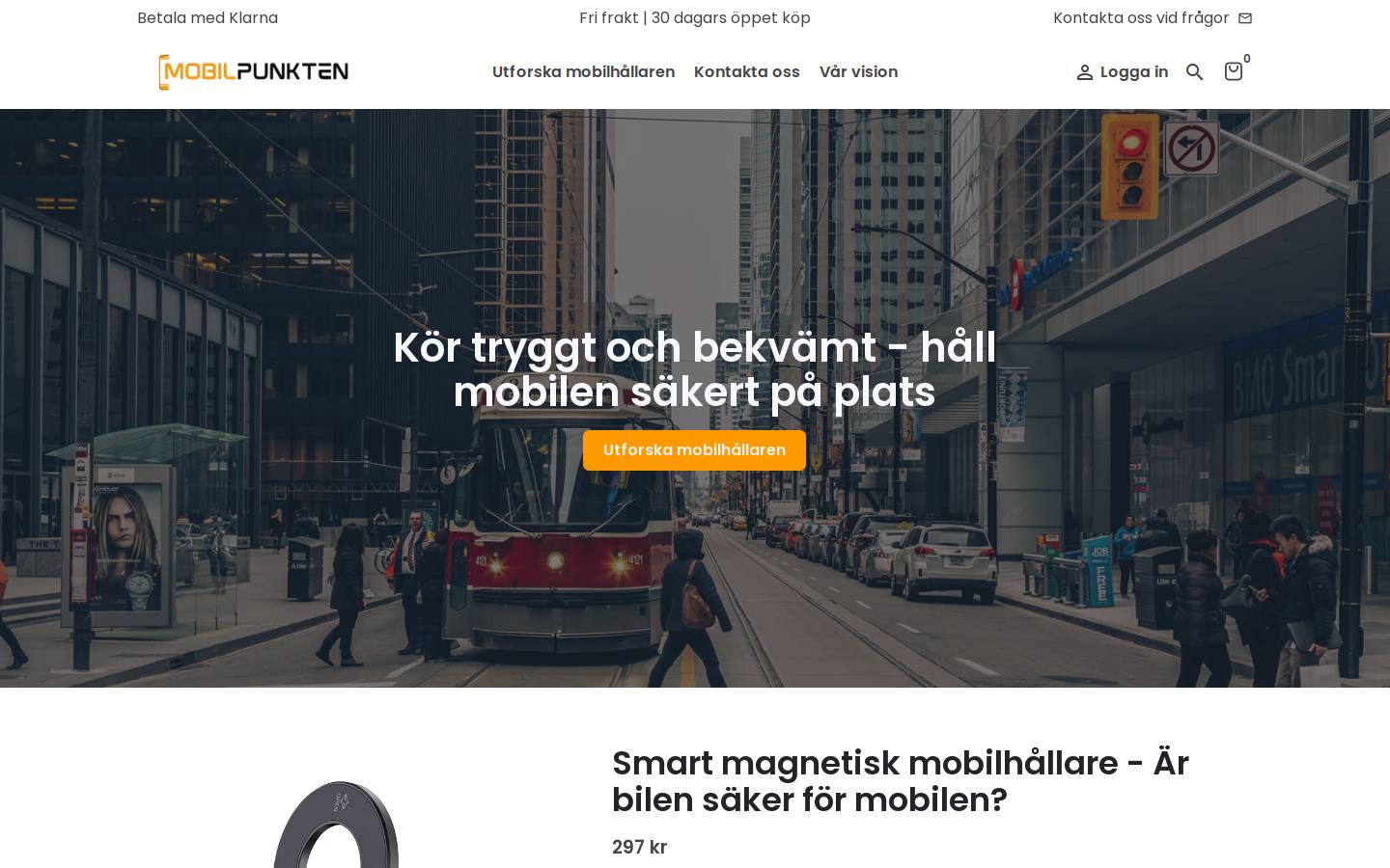 mobilpunkten.se homepage screenshot