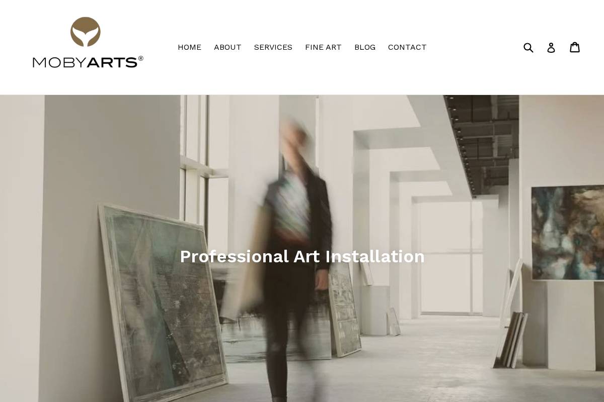 mobyarts.com homepage screenshot