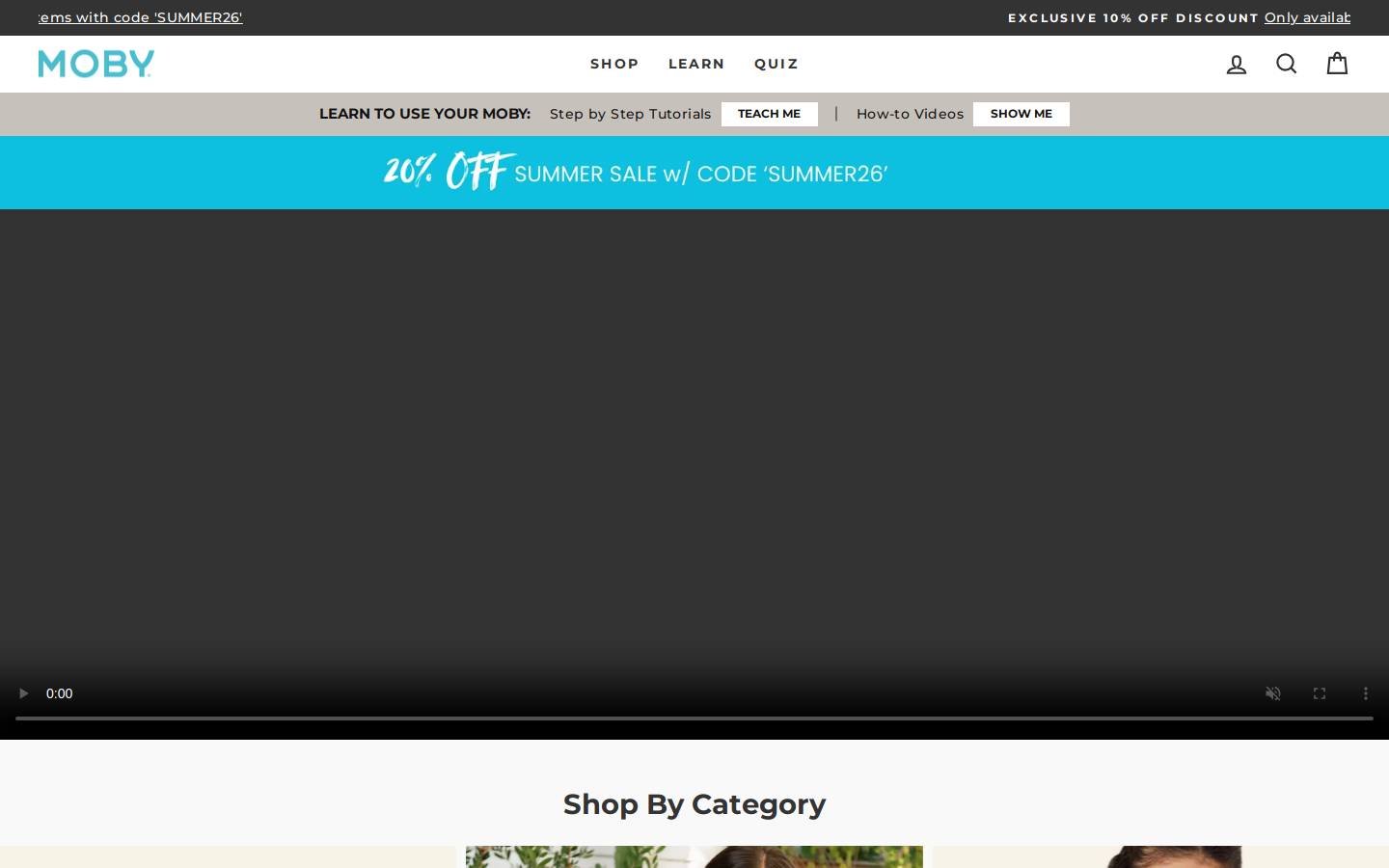 Moby Wrap homepage screenshot