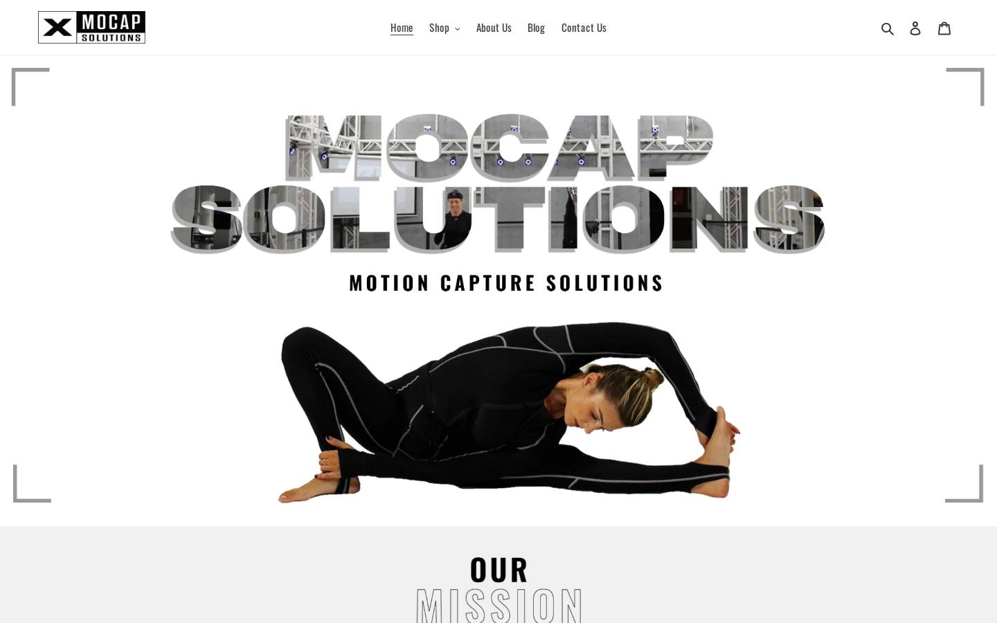 mocapsolutions.com homepage screenshot
