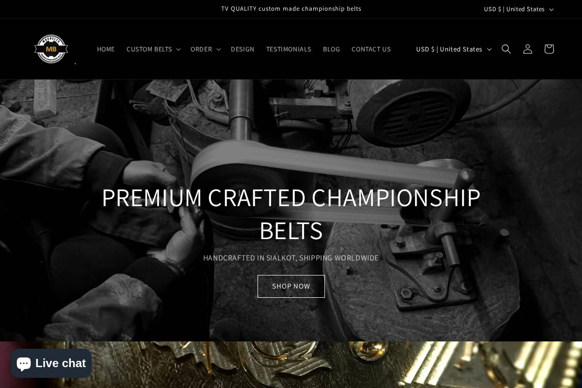 mocbelt.com homepage screenshot