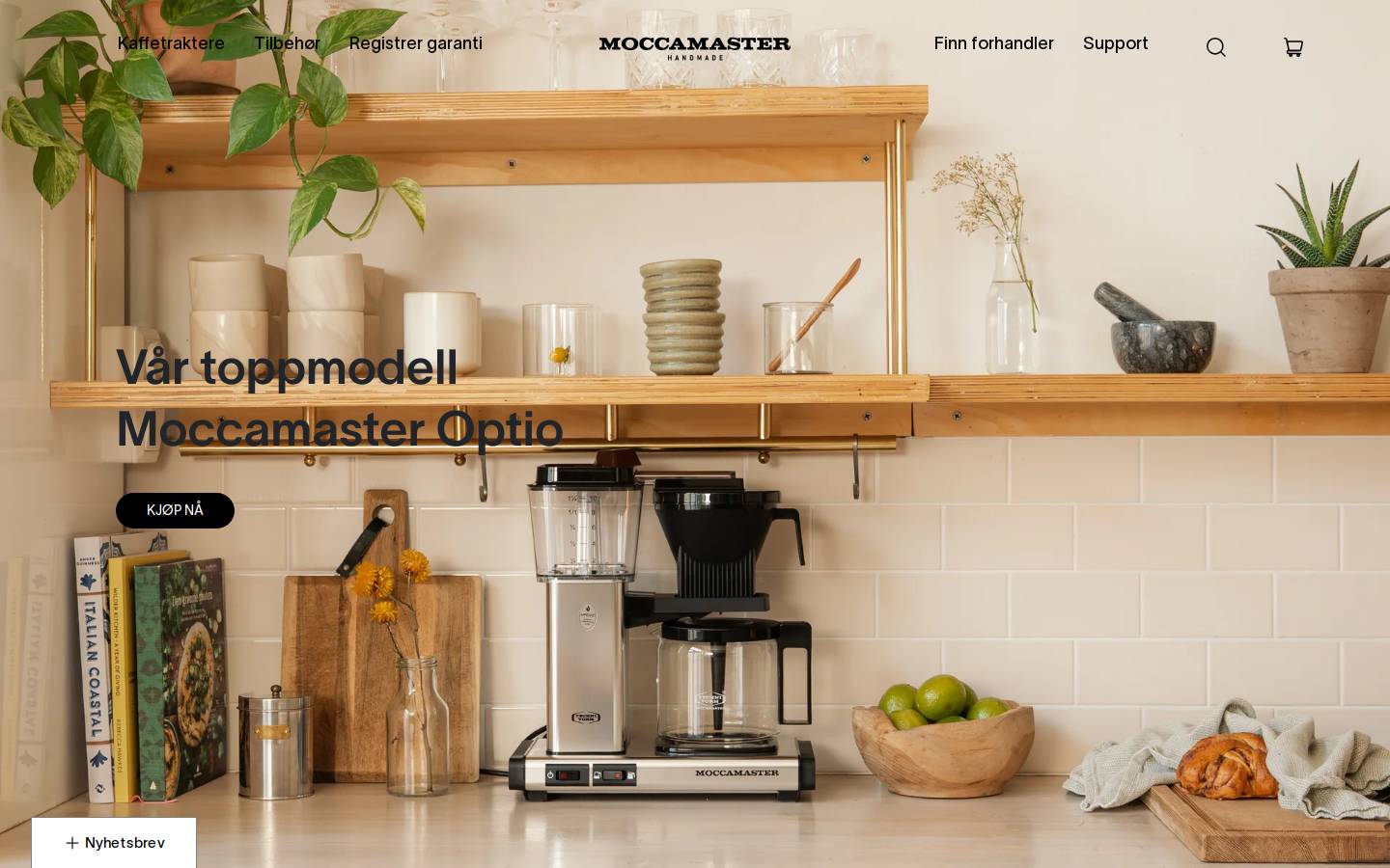 Moccamaster homepage screenshot