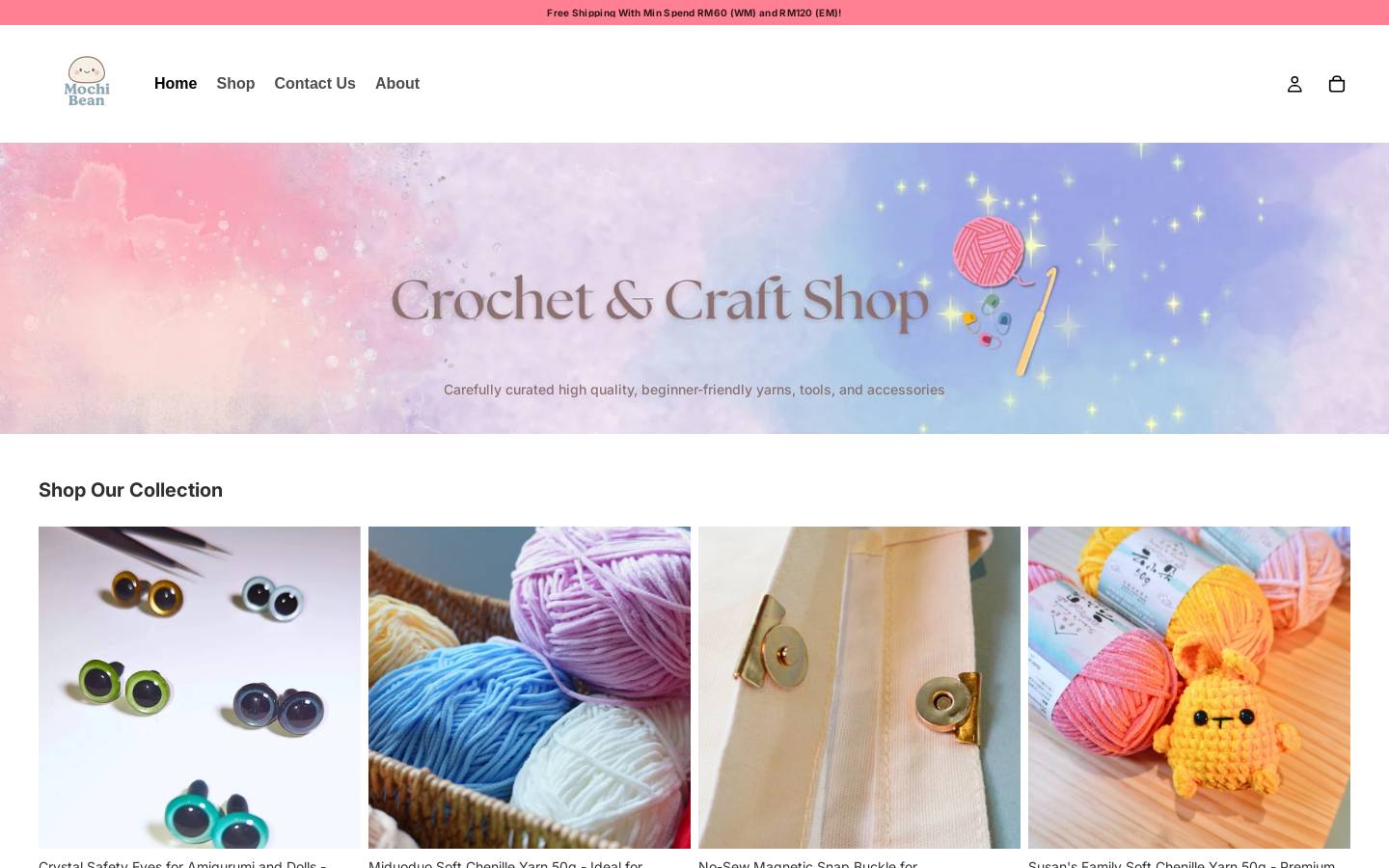 mochibean.com homepage screenshot