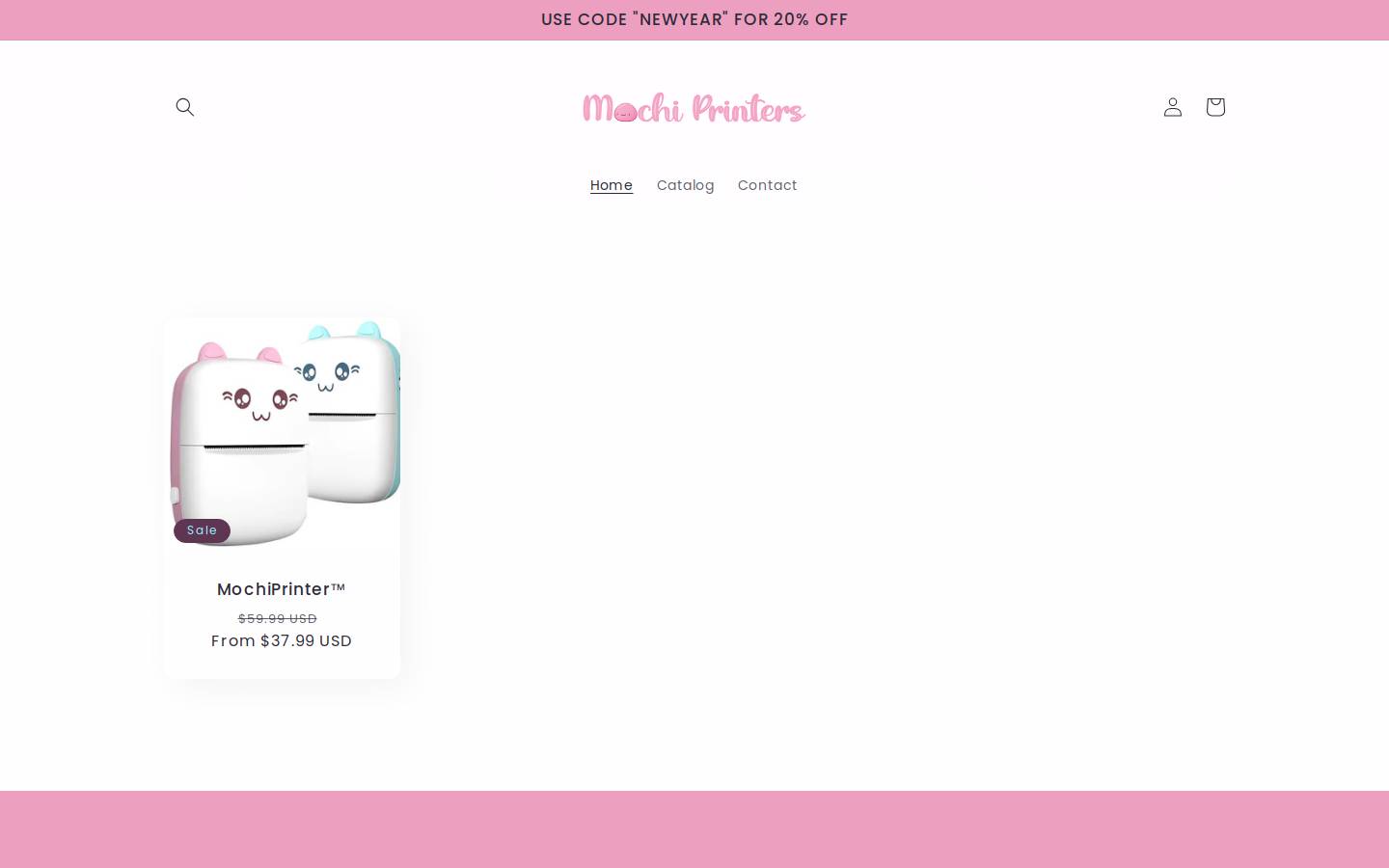 mochiprinters.com homepage screenshot