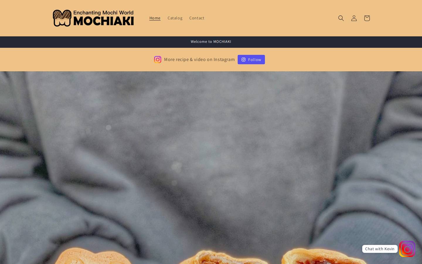 mochiwafflemix.com homepage screenshot
