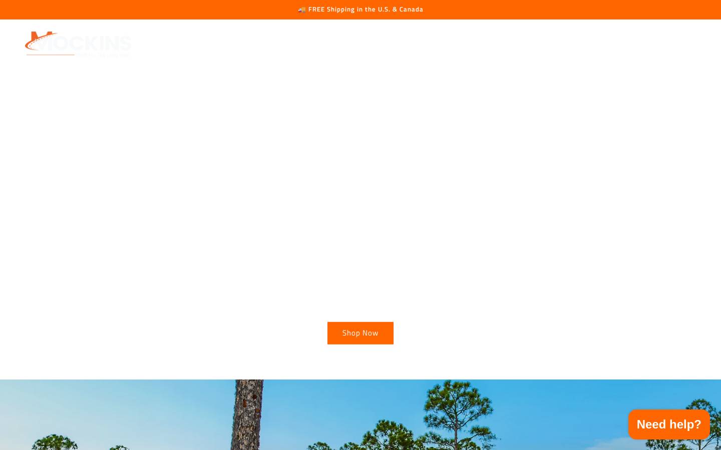 mockins.com homepage screenshot