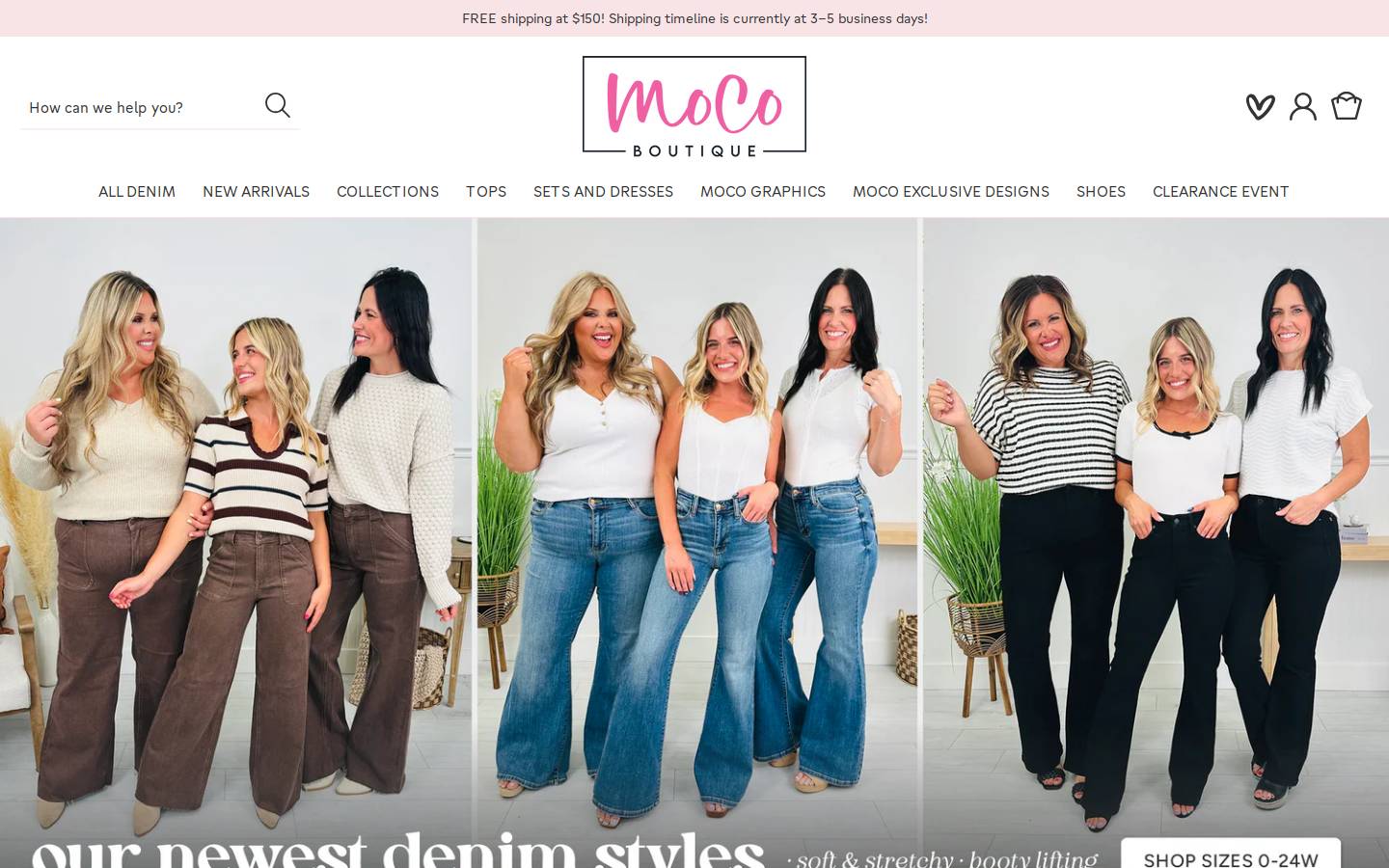mocoboutique.shop homepage screenshot