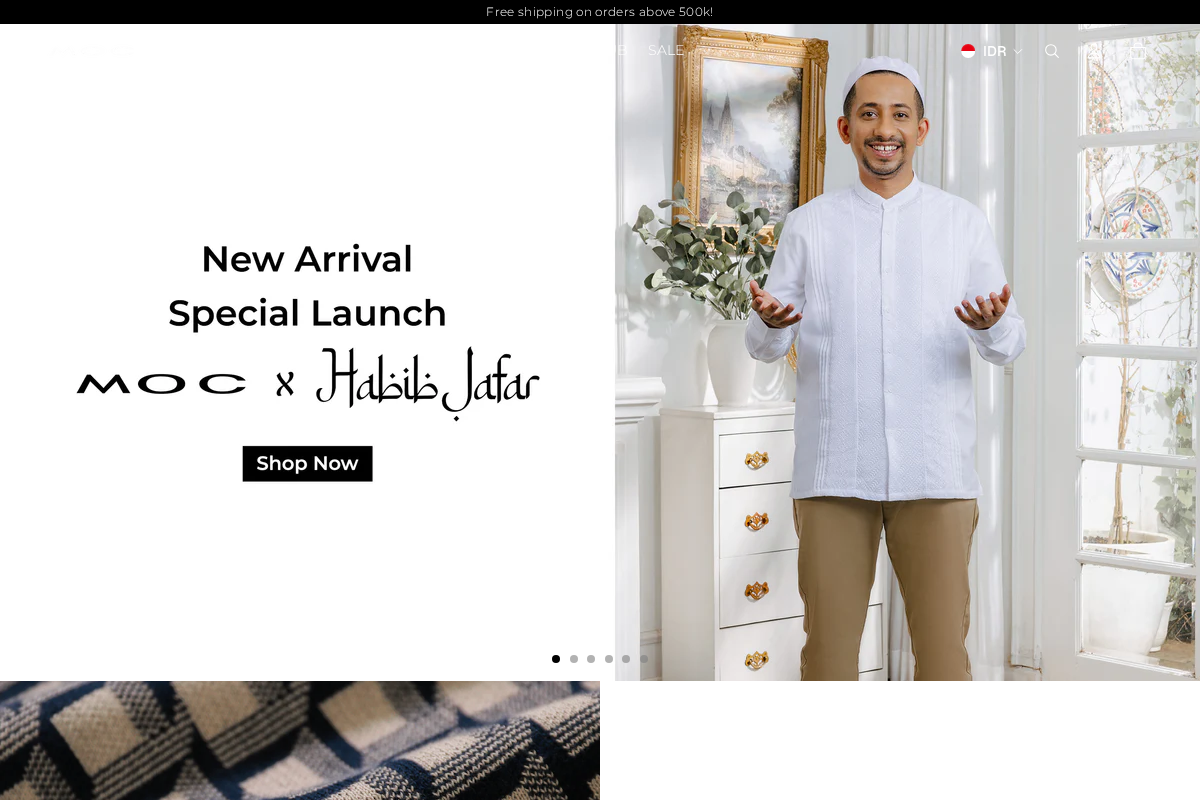 mocweb.shop homepage screenshot