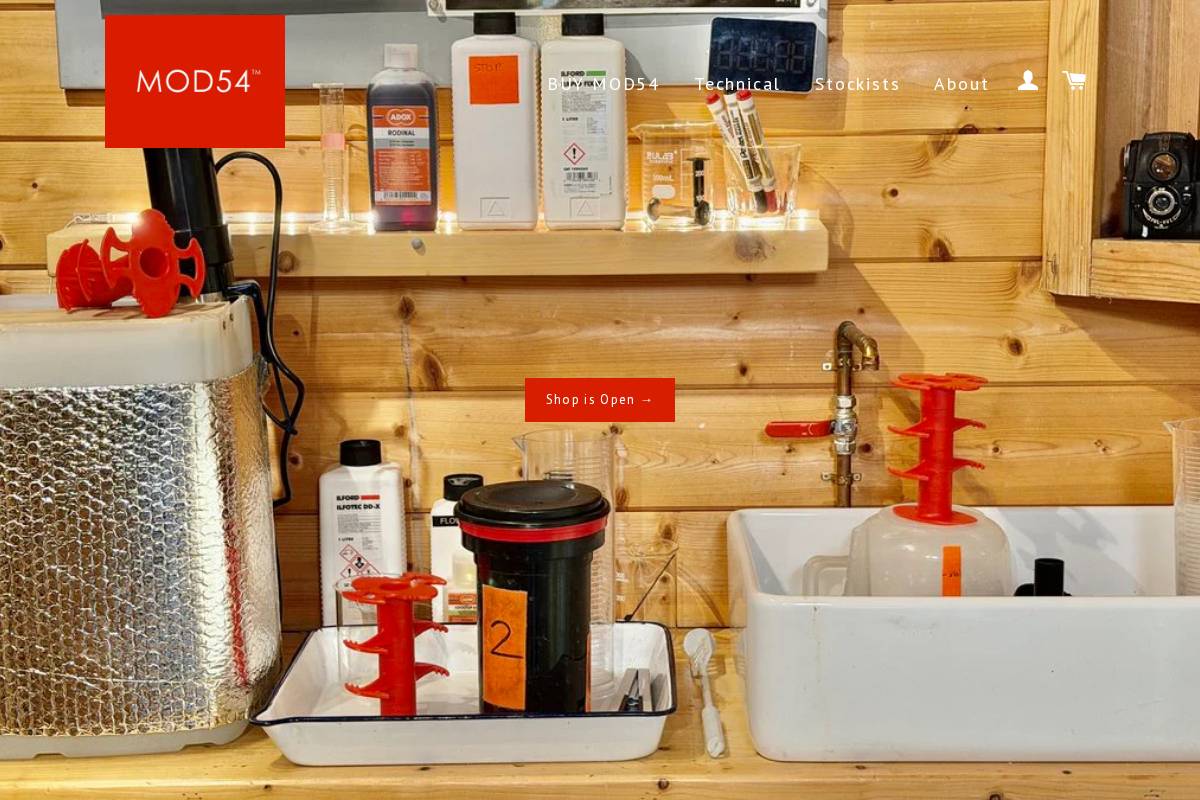 mod54.com homepage screenshot