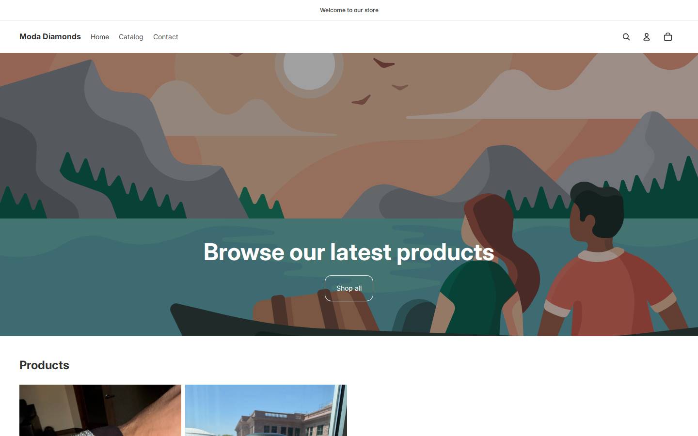 modaclubs-gold.com homepage screenshot