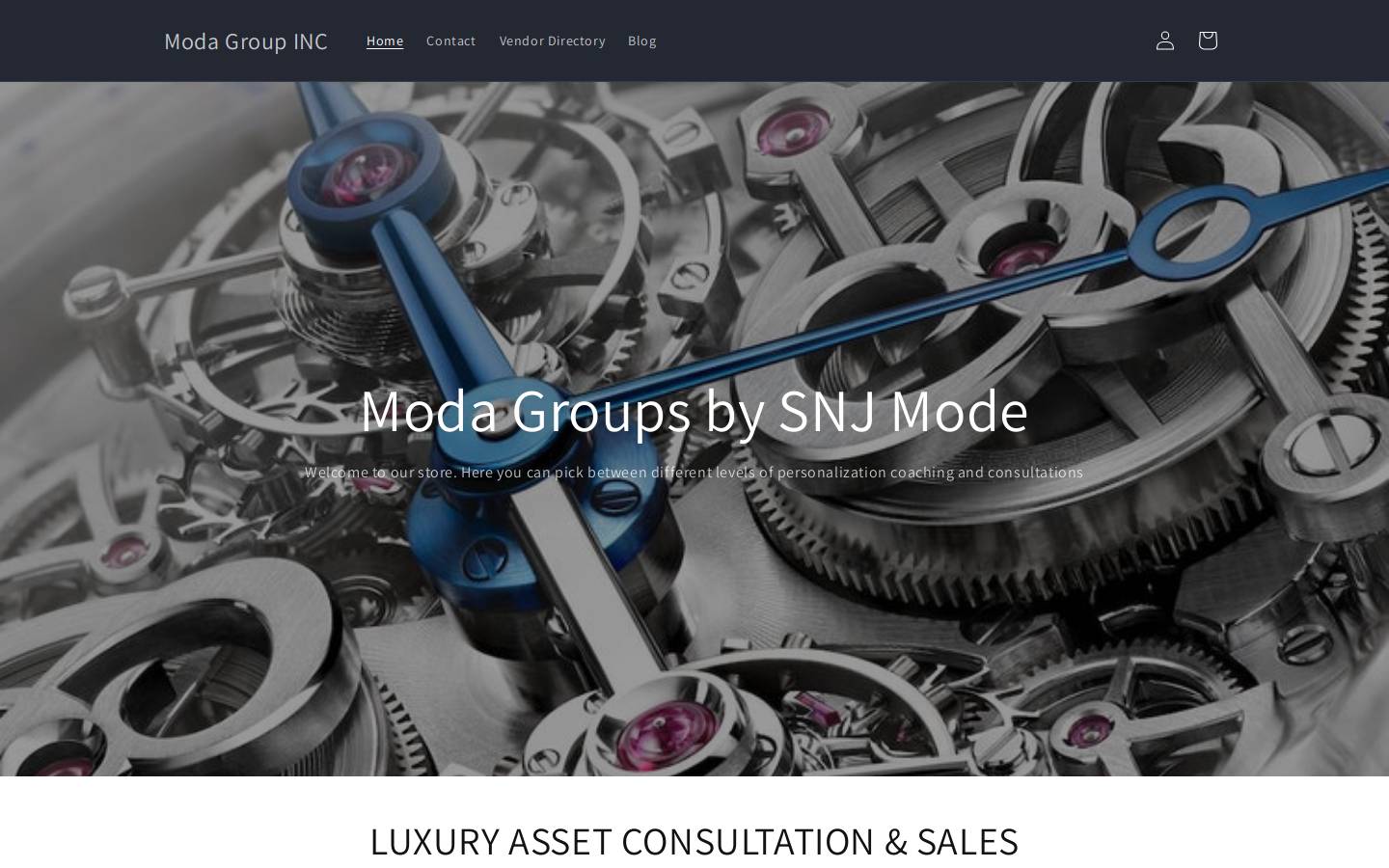 modaconnects.com homepage screenshot