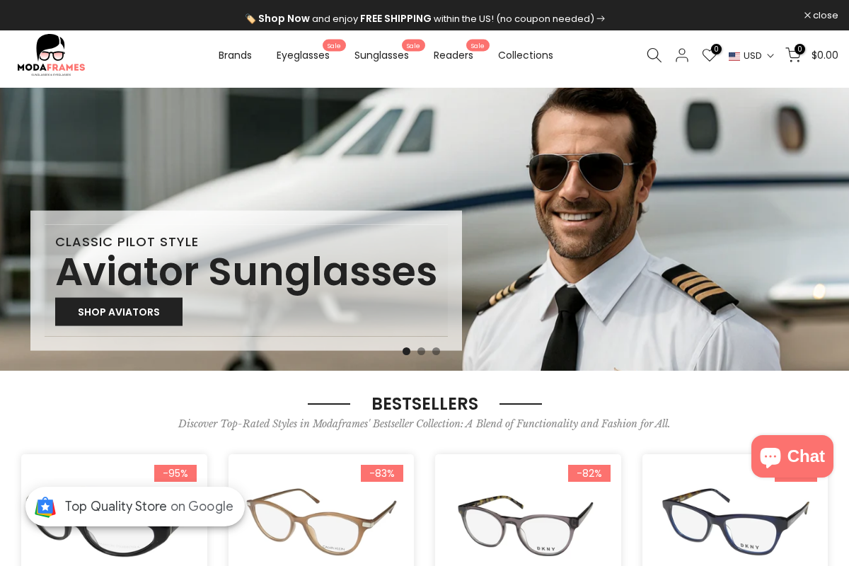 Modaframes homepage screenshot