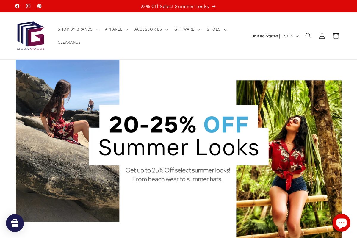 modagoods.com homepage screenshot