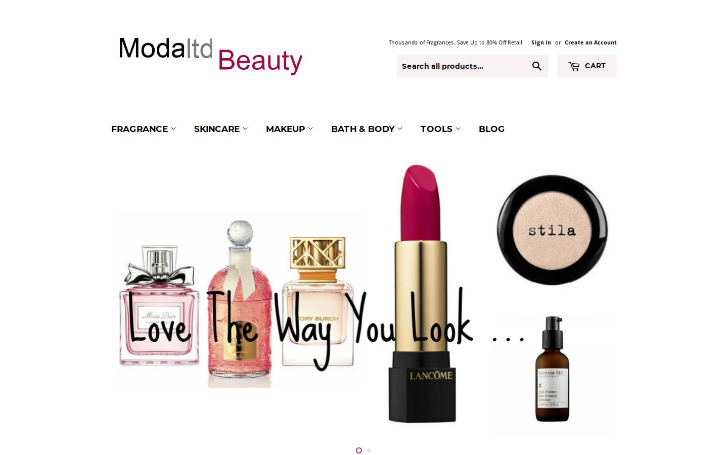 modaltdbeauty.com homepage screenshot
