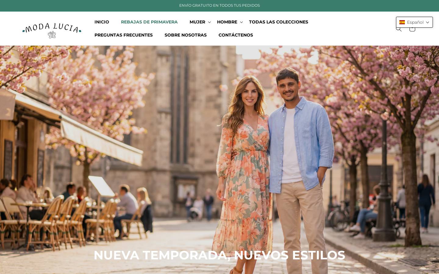 Modalucia homepage screenshot