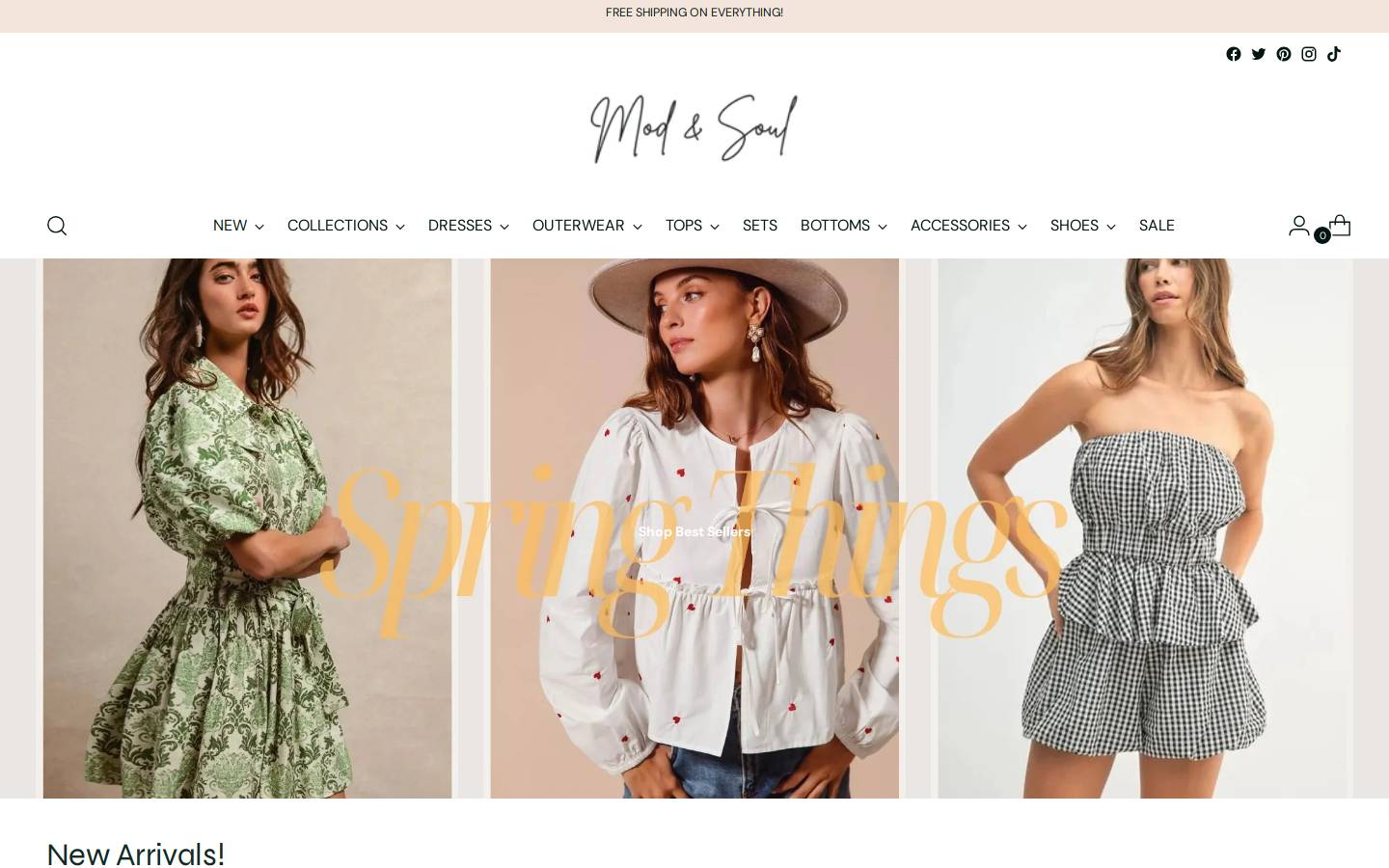 Modandsoul homepage screenshot